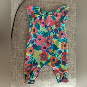 Tea Collection Floral Romper 0-3 months